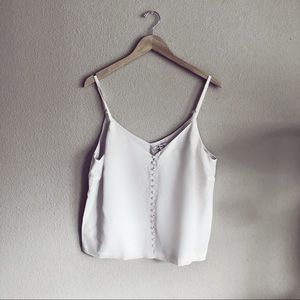 NWT! Madewell Silk Button Down Cream Cami!